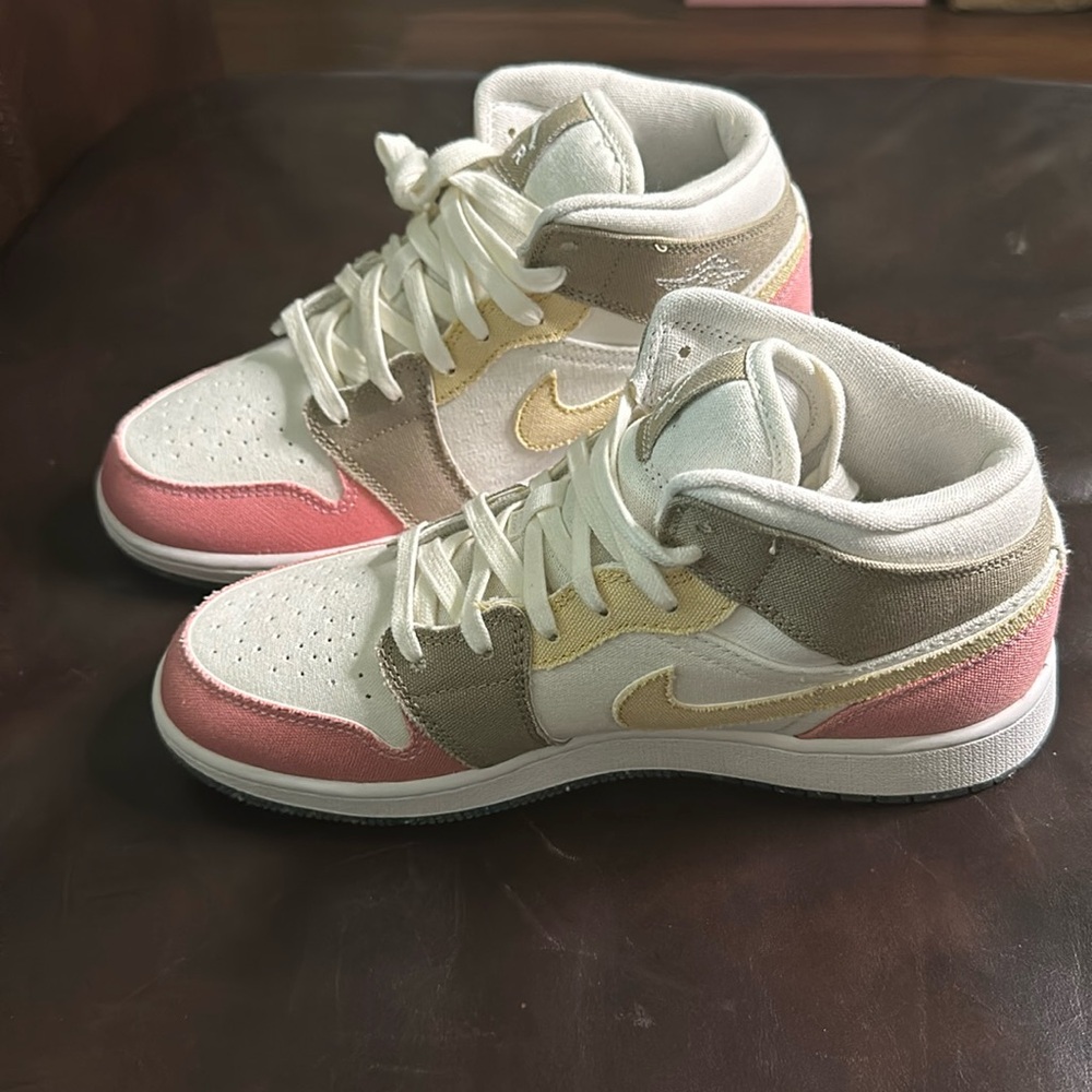 Brand New never worn. Jordan 1 colorful mids. Perfect for Spring/Summer.